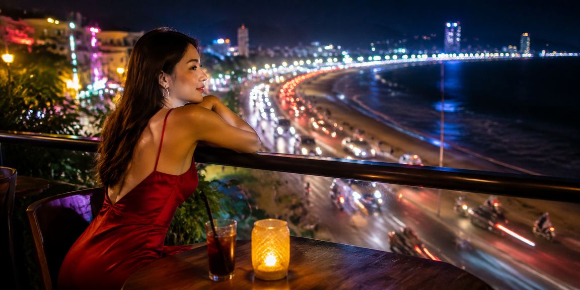 Người dùng tại Vũng Tàu thư giãn với cà phê và điện thoại, theo dõi jackpot trực tuyến