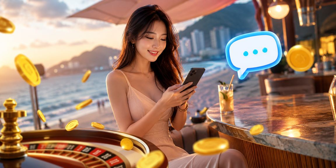 Người dùng Vũng Tàu uống cà phê và chơi roulette trực tuyến buổi chiều